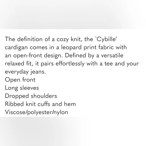 David Button Cybille leopard print cardigan XL - Picture 9 of 9
